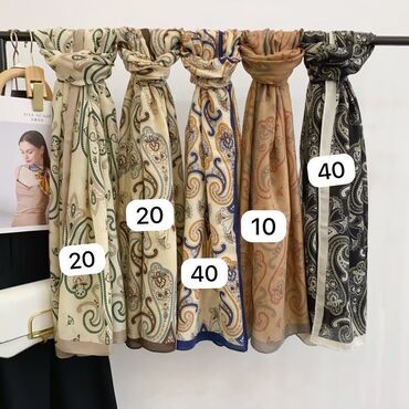 Baş geyimləri: Ketan Material Şarflar 30 manat 
Ölçü 80•180 sm — 7