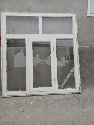 тушки кролика: Деревянный оконный блок с фрамугой - Материал рамы: дерево, окрашено lalafo.kg да тушки кролика: Деревянный оконный блок с фрамугой - Материал рамы: дерево, окрашено