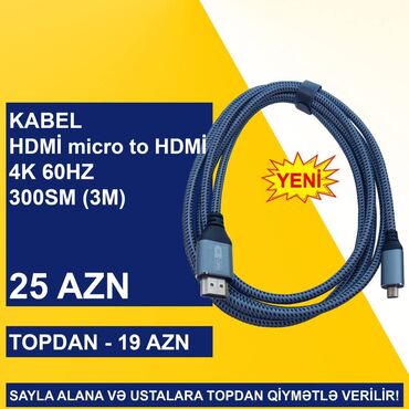 Digər kompüter aksesuarları: HDMİ Kabellər SAYLA ALANA VƏ USTALARA TOPDAN QİYMƏTLƏ VERİLİR! ⭐Type-C -da lalafo.az — 13 Digər kompüter aksesuarları: HDMİ Kabellər SAYLA ALANA VƏ USTALARA TOPDAN QİYMƏTLƏ VERİLİR! ⭐Type-C — 13