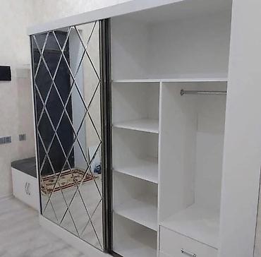 ayna qapi: Yeni, 2 qapılı, Güzgülü, Ağ, Kupe, Düz dolab — 3