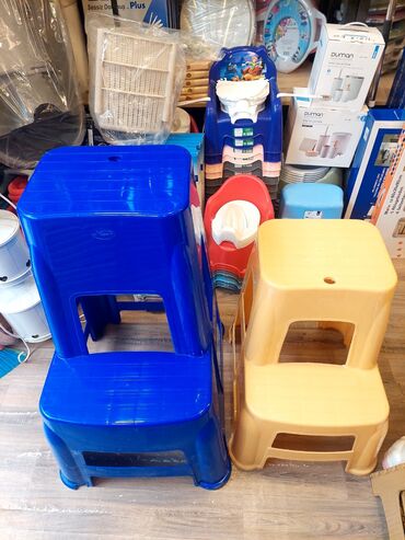 Tamet: Plastik iki pilləli pilləkən-taburet - Material: dayanıqlı qalın — 7