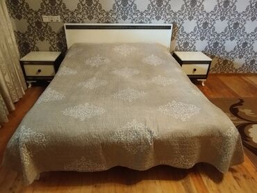 детские вещи мебель: Двуспальная кровать, Азербайджан, Б/у