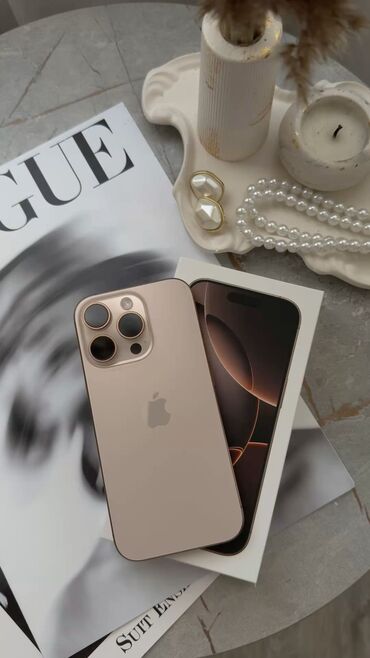 iphone xr qiymet: IPhone 16 Pro, 128 GB, Desert Titanium, Zəmanət