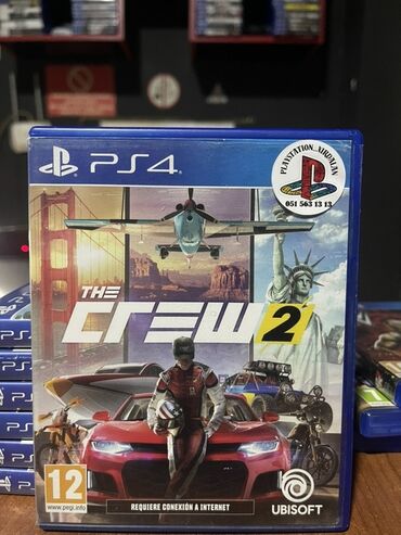 playstation oyunlar: PlayStation 4 üçün "The Crew 2" video oyunu. Bu yarış oyunu