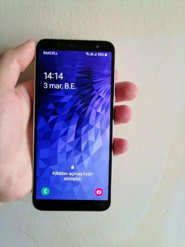 Samsung: Samsung Galaxy J6, 32 GB, rəng - Gümüşü, Sensor, Barmaq izi, İki sim kartlı