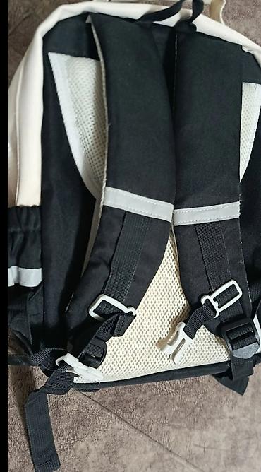 pull bear: Рюкзак городской/школьный, двухцветный (чёрный/молочный), бренд — 2