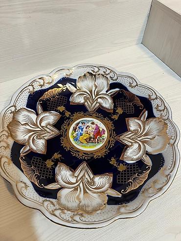 zərli şəkillər: Çay dəsti, Farfor — 3