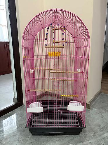 star qusu: Böyük ölçülü quş qəfəsi * Material: dayanıqlı metal tor və plastik — 1