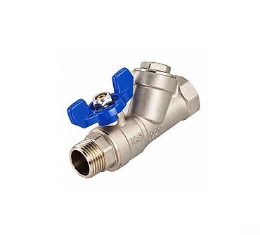 KAS filtrli yarımdövriyyə su ventili – 1/2 və 3/4 düym KAS filtrli