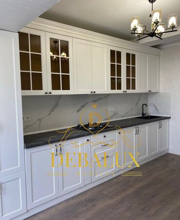 Sifarişlə mətbəx mebeli: Sifarişlə mətbəx dəsti, Özü çəkən petlələr, Mat laminat, Kredit var — 14