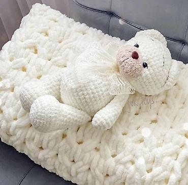 mikrofiber: İkisi birgə 55 azn. Ədyal və ayı birgə. Xoşbəxtlik bəxş edən dəst: əl — 1