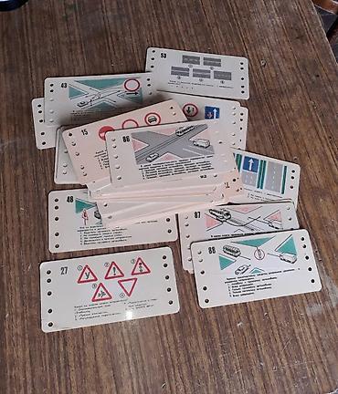 правила дорожного движения: Yol hərəkəti qaydaları kartları satılır. SSRİ 70 ci illər. Kolleksita — 2