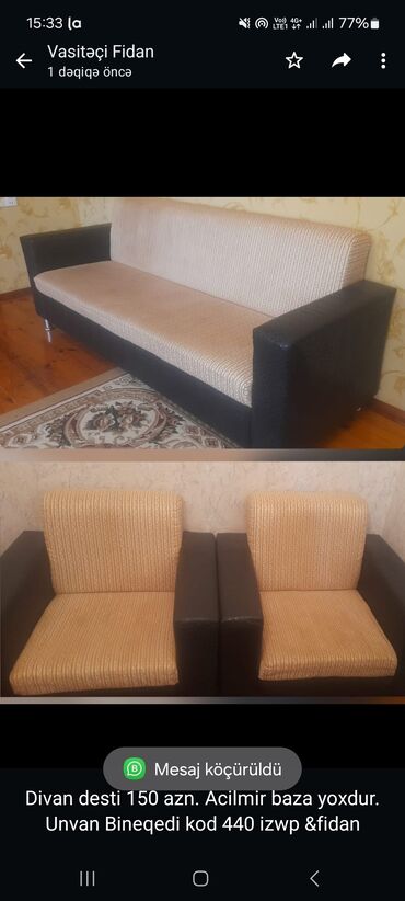 диван и 2 кресла: Divan, 2 kreslo