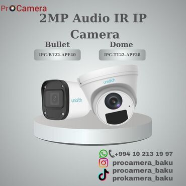 Videomüşahidə: IP kamera
2MP 
Mikrofonlu