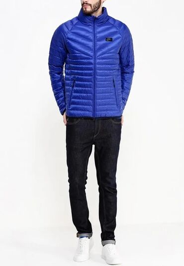 весенняя куртка nike: Эркектердин курткасы, M (EU 38), Nike, Колдонулган, түсү - Көк, Өзү алып кетүү, Акысыз жеткирүү