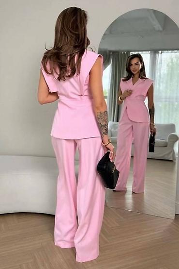 Kompleti: 💫💫Damski komplet – sako bez rukava i pantalone sa širokim nogavicama — 6