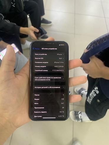 iphone 10plus: IPhone 11 Pro, Б/у, 256 ГБ, Space Gray, Чехол, 76 % — 5