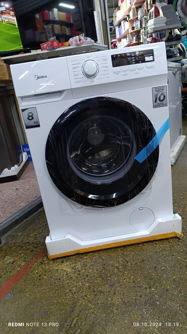 пылесос добрыня 3500w: Кир жуучу машина Midea, Жаңы, Автомат, 9 кг чейин, Компакттуу