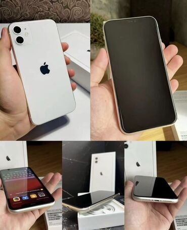 Apple iPhone: IPhone 11, 64 GB, Ağ, Zəmanət, Simsiz şarj, Face ID