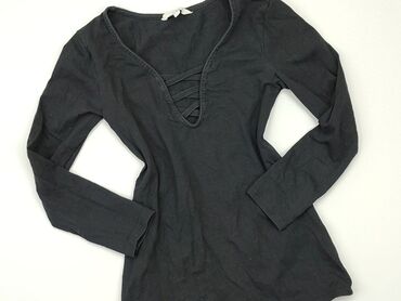 czarne szyfonowa bluzki: Bluzka Damska, Clockhouse, XS, stan - Dobry