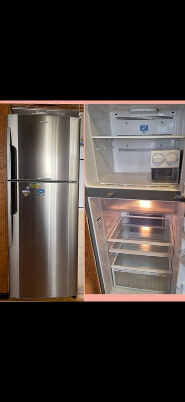 dondurma xaladelnik: Б/у Двухкамерный Hitachi Холодильник цвет - Серый