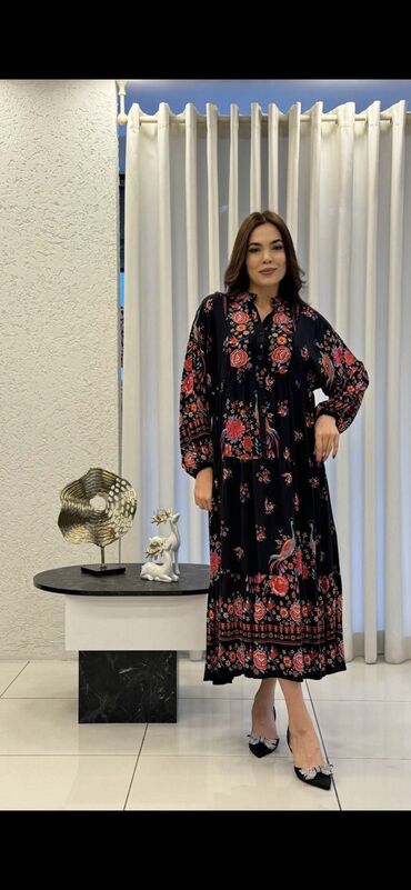 Повседневные платья: Штапельное платье производство Турция 🇹🇷 Идут по размерам На лето