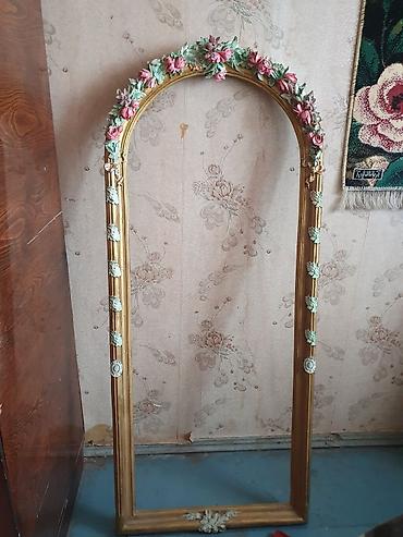Güzgülər: Güzgü Divar üçün, Oval, Dekorativ, Əl işi — 2