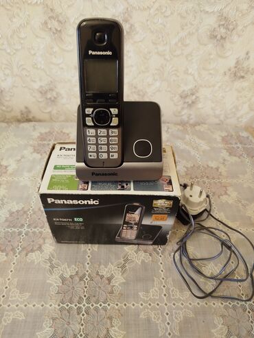 satiliq telefonlar: Стационарный телефон Panasonic, Беспроводной, Б/у, Бесплатная доставка