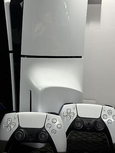ps5 slim digital: PlayStation 5 Slim + 2 DualSense | Zavod Plombu Üzərində | FC 27 & — 2