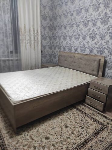 спальный гарнитур джулия: Уктоочу бөлмө гарнитуру, Эки кишилик керебет, ДСП, түсү - Күрөң