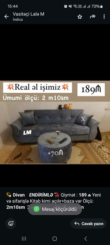 işlənmiş divan kreslo: Диван, Для гостиной