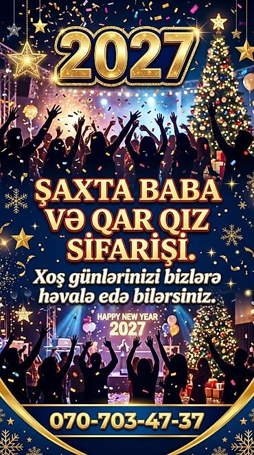 аниматоры баку: Şaxta Baba və Qar Qız sifarişi – Yeni il 2027 tədbirləri üçün! — 1