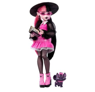 кукла маша: Кукла Дракулаура в шляпе рефреш с питомцем Монстер Хай Monster High