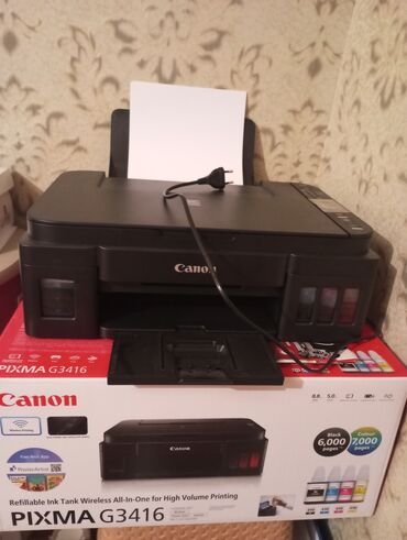 canon çanta: Canon pixma G3416 printer. Bir ay işlənmiş . wifi. hem rəngli həm