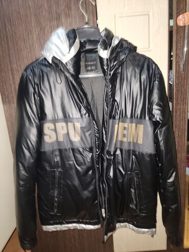 Рубашки: Мужская куртка, Болонка, Зимняя, 5XL (EU 50)