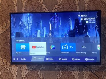 Televizorlar: Winsor android sistem, youtube google play market her sey var hetta
