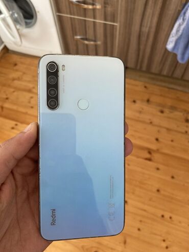 redmi note 8 pro ekran: Xiaomi Redmi smartfon - Arxa panel: gradient ağ‑mavi rəngli şüşə