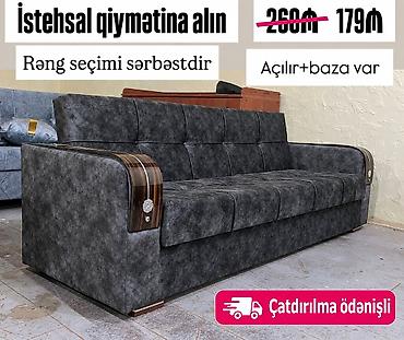 Divanlar: Məhsul: Açılan mexanizimli divan - Model: 3 nəfərlik divan — 1