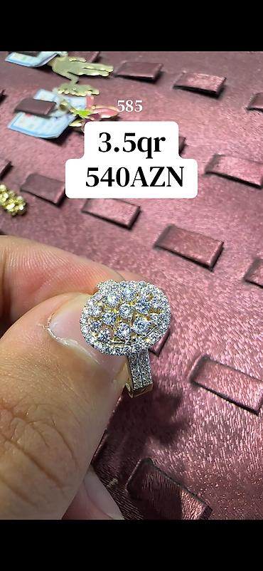 qizil uzukler type 1: Üzük, Sarı qızıl, 585 Əyar, 0-0.25 Karat — 1