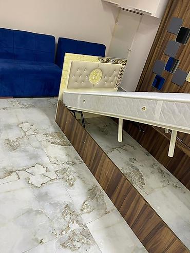 ev ucun dekor: İşlənmiş, Təknəfərlik çarpayı, Bazalı, Matras ilə, Siyirməsiz, Azərbaycan — 3