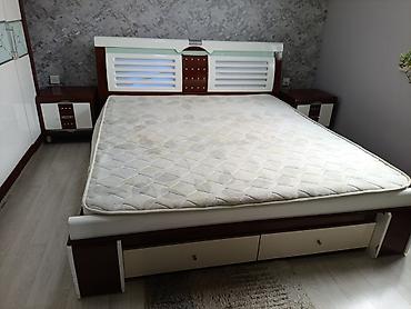 tumbuçka: Yataq otağı dəsti – Elegance modeli - Rəng: qəhvəyi-ağ kombinasiyası — 2