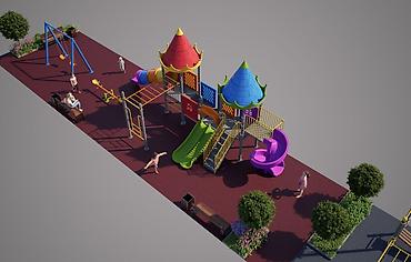 Детские площадки: Детская площадка Для улицы — 3