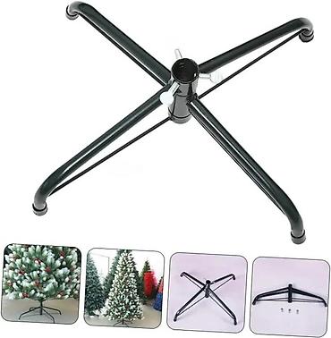 amfore za cvece: Metalno postolje za jelku – sklopivi X stalak - Stabilna metalna — 3