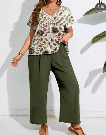 elipsa kompleti sa pantalonama: 4XL (EU 48), color - Multicolored