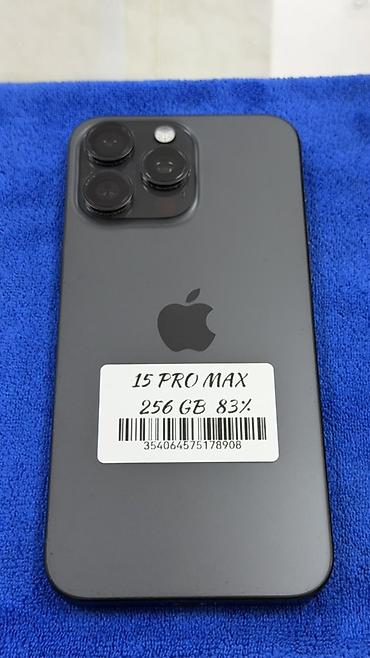 Уюлдук телефондор жана аксессуарлар: IPhone 15 Pro Max, 256 ГБ, все родное - Цвет: тёмно‑серый — 1