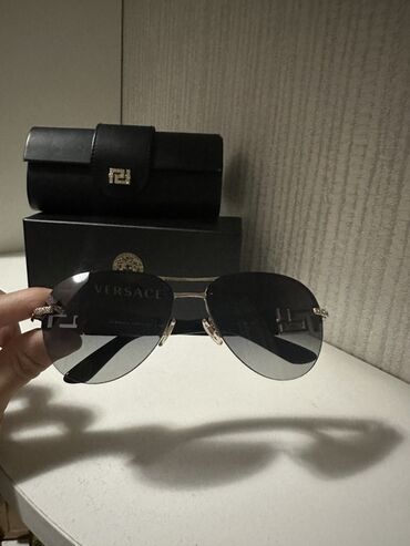 чехли: Күндөн коргоочу көз айнектер көз айнек, Versace, Унисекс, Авиатор, Асыл нуска