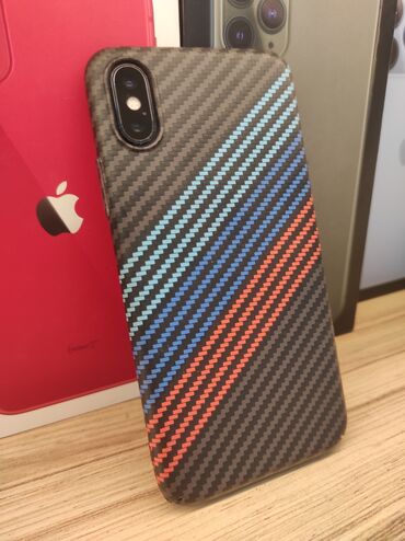 Apple iPhone: IPhone X, Б/у, 64 ГБ, Black Titanium, Защитное стекло, Чехол, 100 %