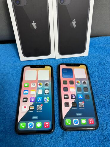 корпус айфон х: IPhone 11, Колдонулган, 128 ГБ, Куту, Каптама