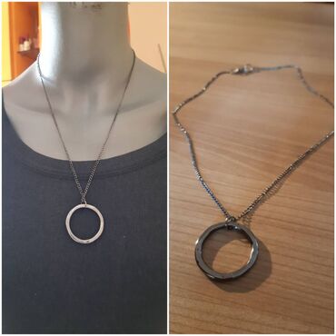 Ogrlice: Puno modela duzih lancica 600 dinara i ogrlica cene na slici. Hand — 4