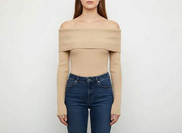 t shirty z odkrytym ramieniem: Sweter damski, rozmiar XS